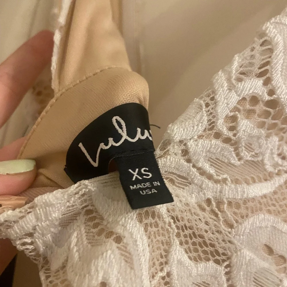 NWT LuLus white lace dress - Picture 4 of 6